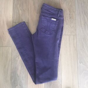 Purple Just USA Skinny Jeans Size: 5  28” Waist